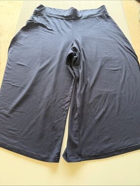 Woman’s White Stag Dark Navy Pull-On Gaucho Pants, Size L (12/14)